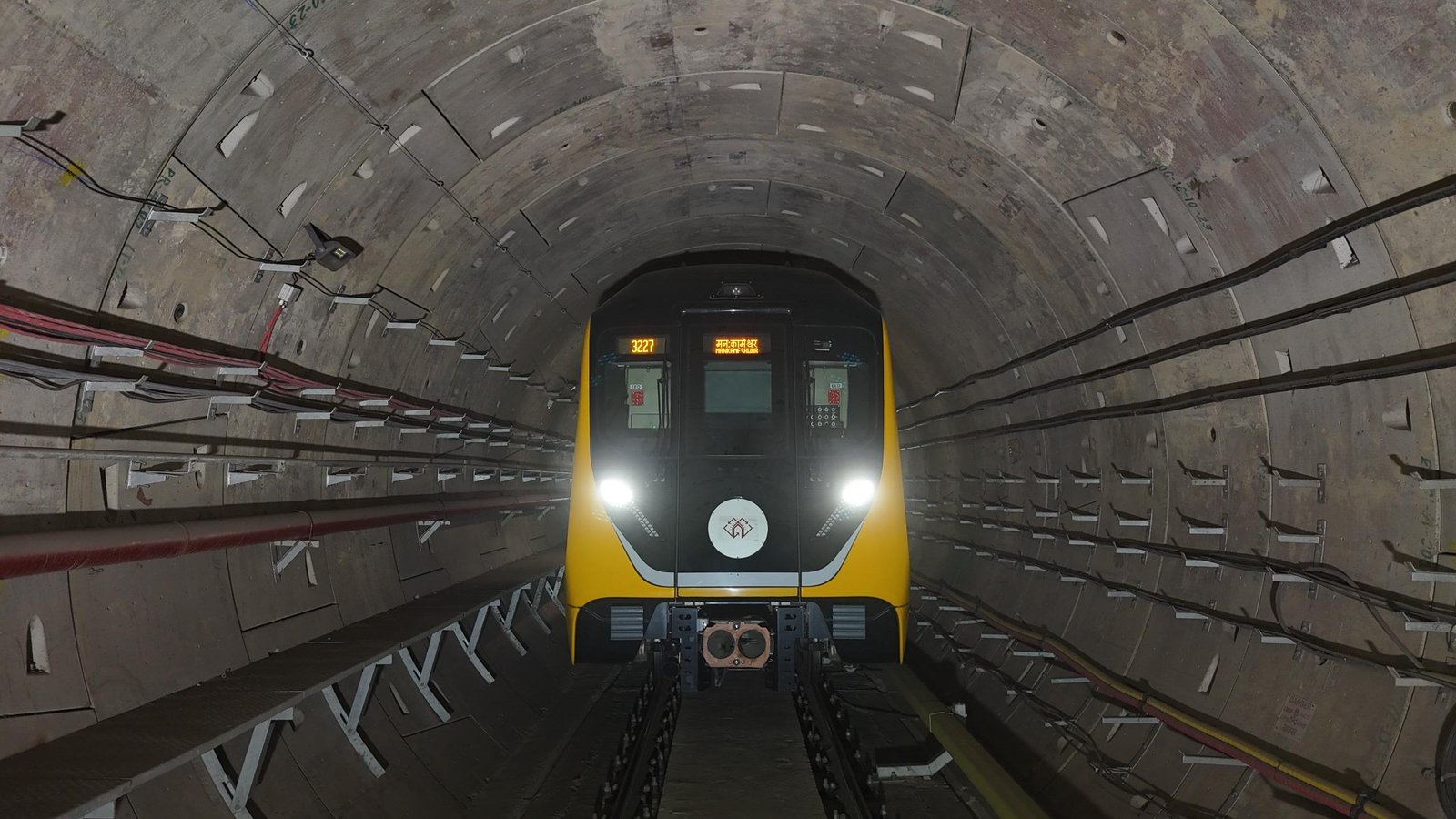 Agra Metro train and station equipped with advanced telecommunication technology on World Telecommunication Day