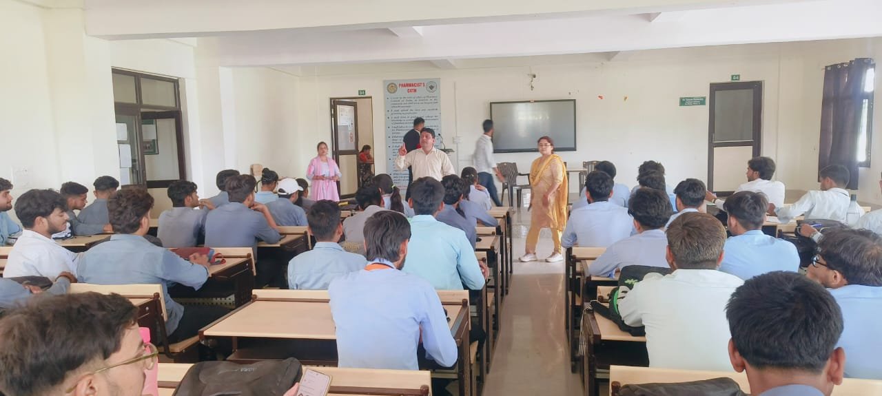 Students and health experts participating in a TB Mukt Bharat awareness program organized by Dr Bhimrao Ambedkar University Community Radio in Agra